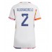 Belgia Toby Alderweireld #2 Borte Drakt Dame VM 2022 Kortermet